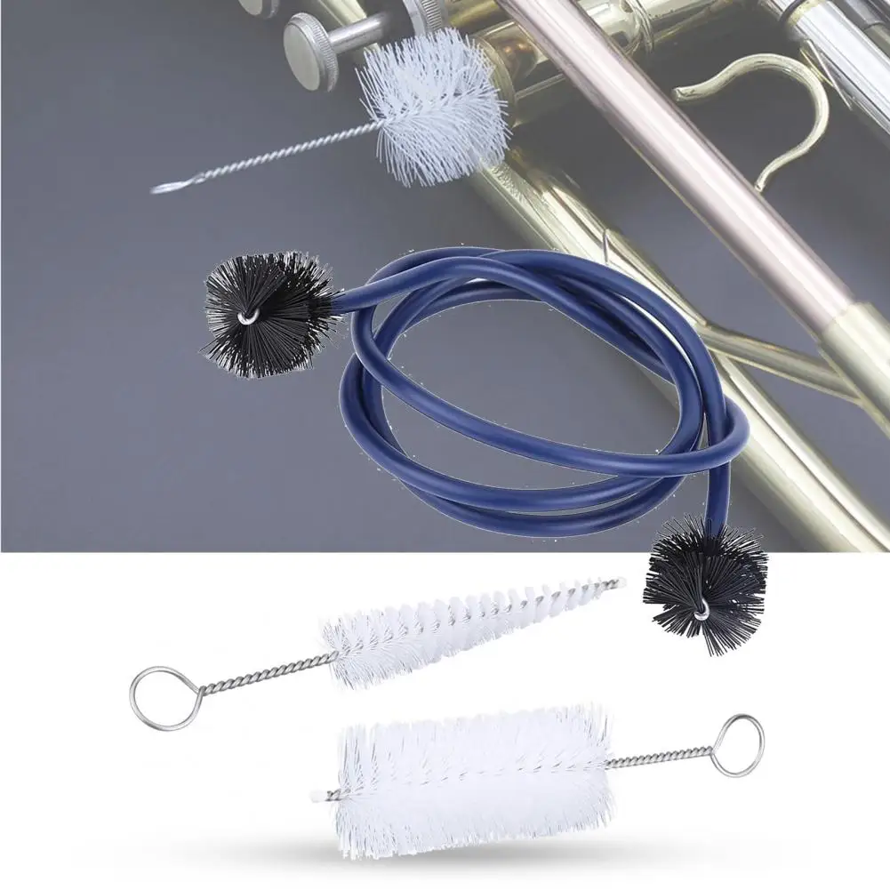 Musical Instrument Horn - 1 Set Trompeten-Wartungsset, biegsamer Griff, Schlangenbürste,