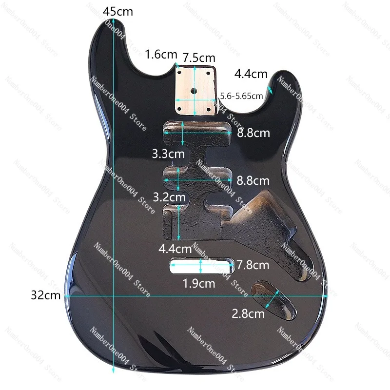 Musical Instrument Guitar - DIY-Modifikationsteile für E-Gitarren, Musikinstrumentenkomponenten für Gitarrenkörper,