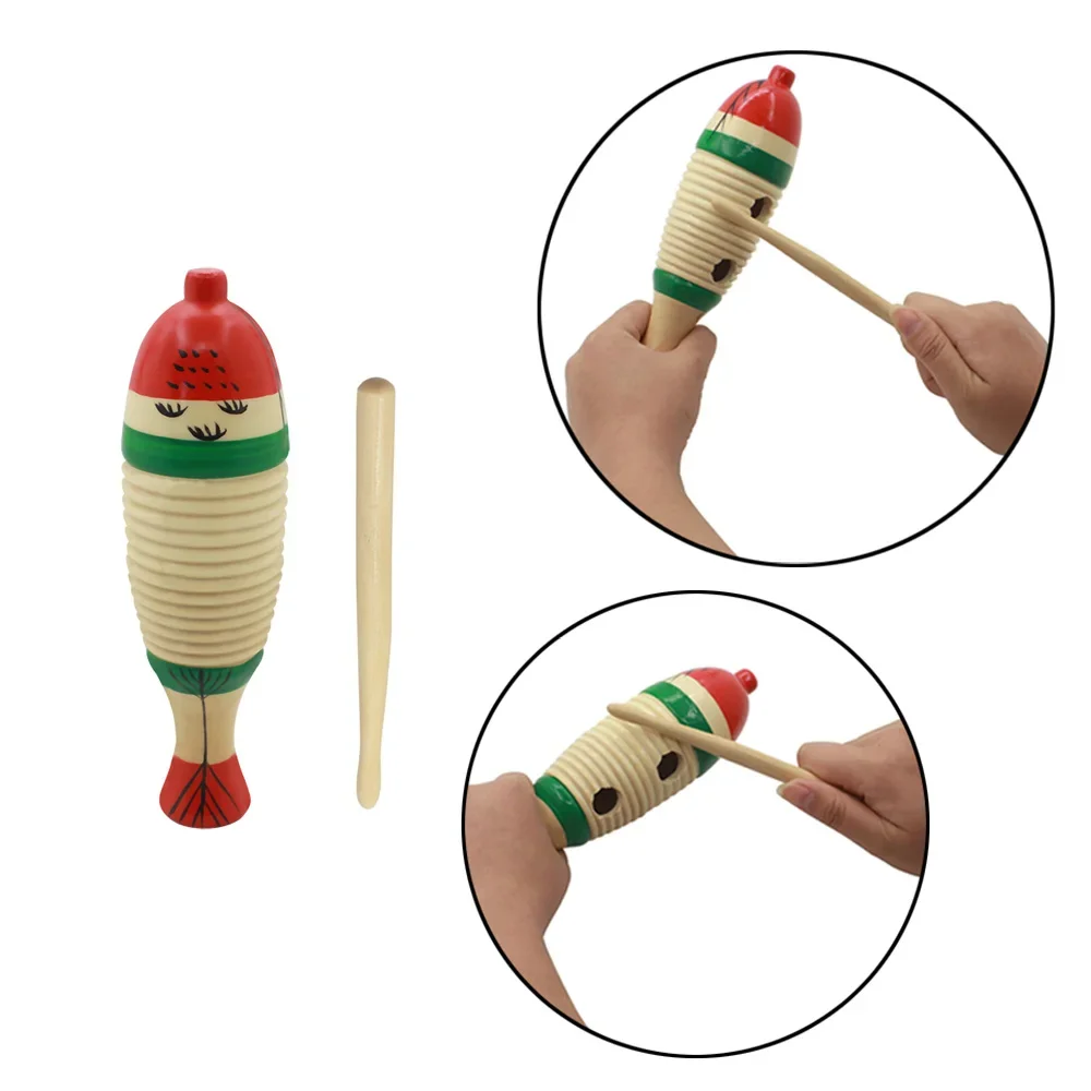 Musical Instrument For Toddlers - Hölzerner Fisch Musikinstrument Orff Perkussionsinstrument Kleinkind