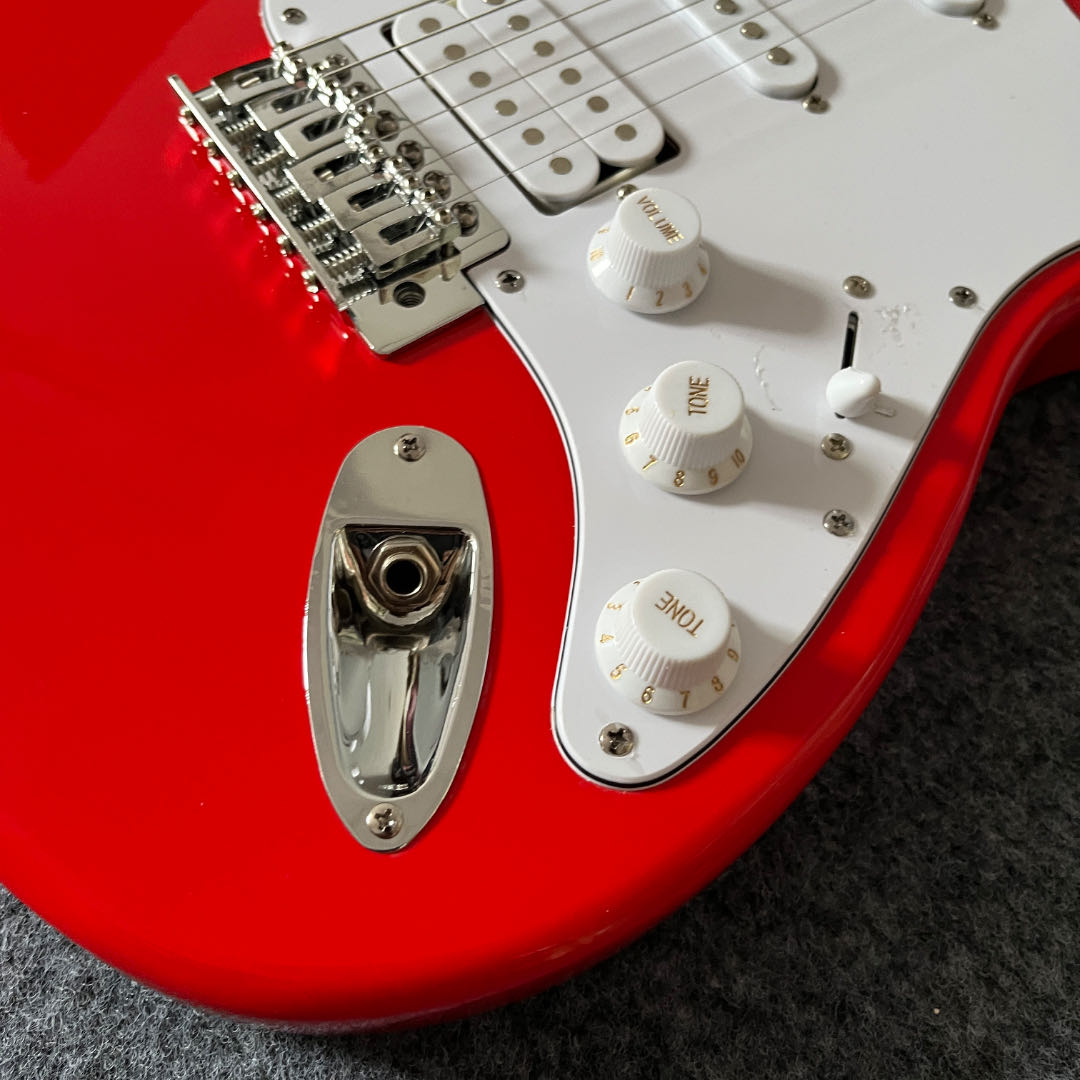 Musical Instrument Guitar - Professionelle Rote STSS E-Gitarre mit 6
