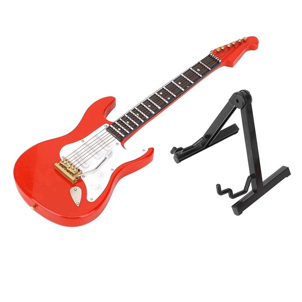 Miniatur-Modell einer roten E- – Musical Instrument Guitar Bewertung und Preis