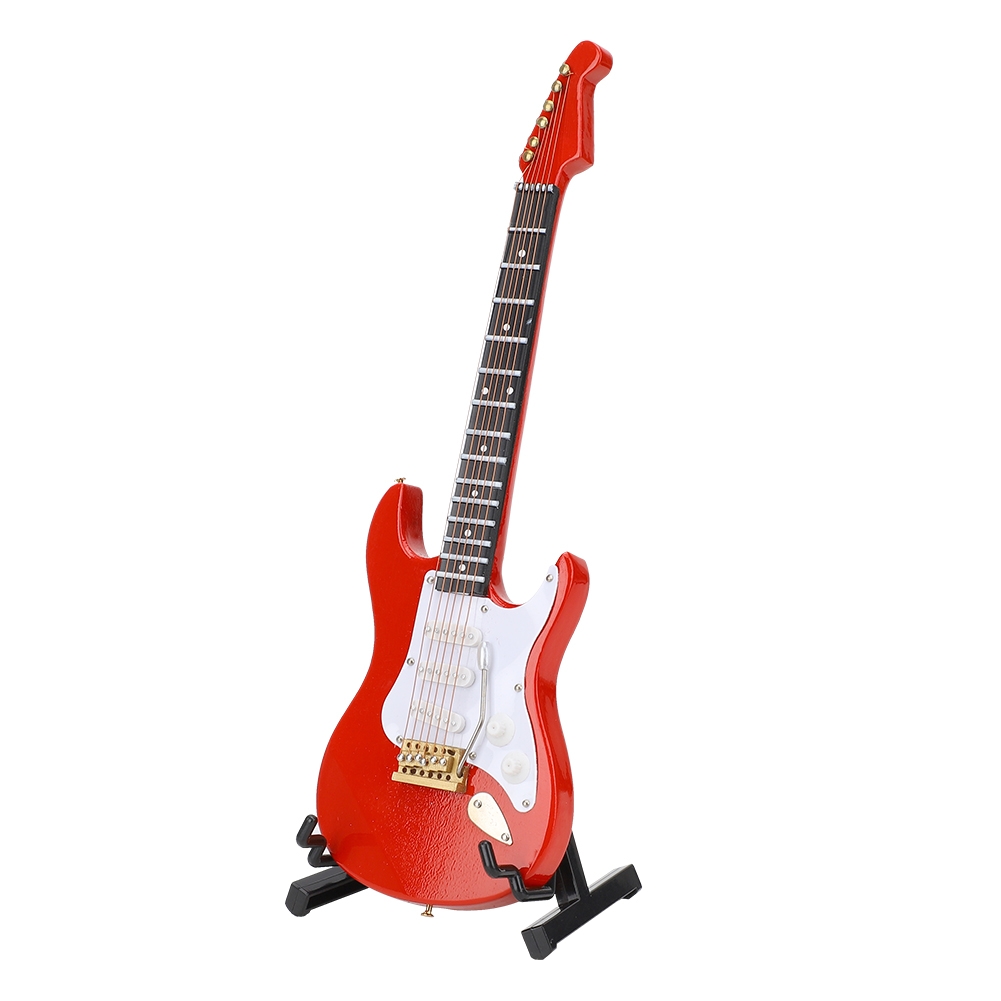 Miniatur-Modell einer roten E- – Musical Instrument Guitar Bewertung und Preis