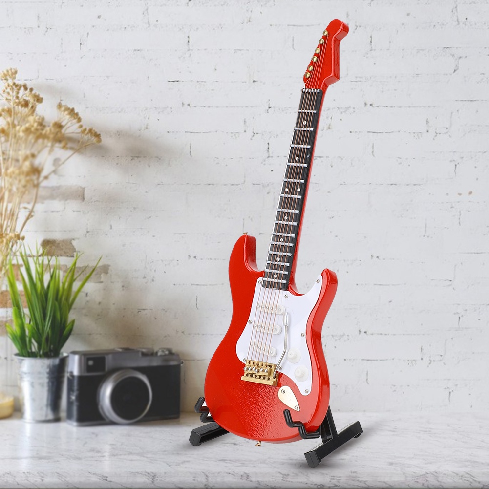 Miniatur-Modell einer roten E- – Musical Instrument Guitar Bewertung und Preis