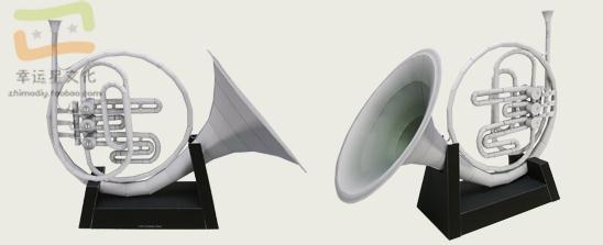 Musikinstrument Horn 3D Papier – Musical Instrument Horn Bewertung und Preis