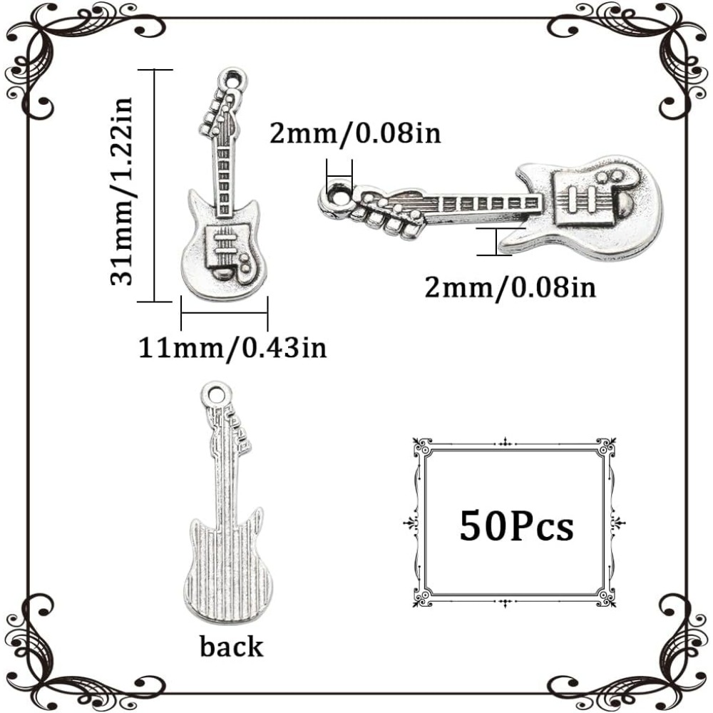 1 Box 50 Stück Vintage Gitarre – Musical Instrument Guitar Bewertung und Preis