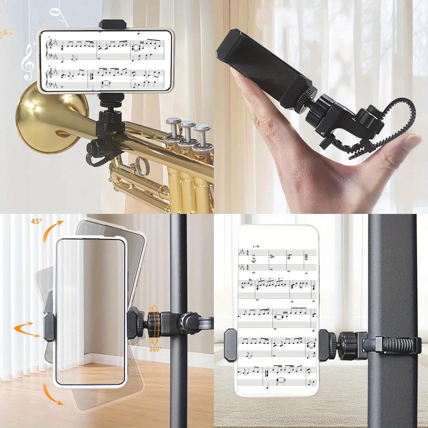 Metall-Musiknotenhalter-Clip f – Musical Instrument Horn Bewertung und Preis